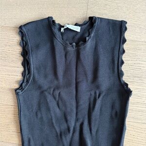 Zara Black Sleeveless Top
